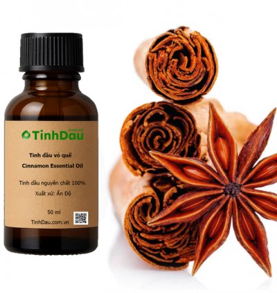 Tinh dầu Vỏ Quế nguyên chất (Cinnamon Bark Essential Oil) – Giữ ấm, khử mùi & sát khuẩn mạnh